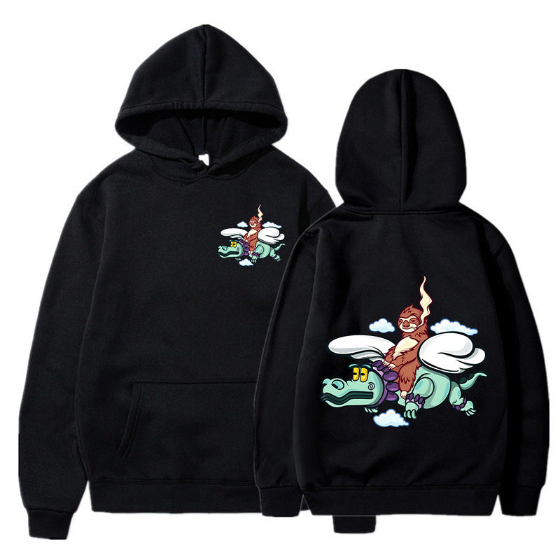 Damen Kapuzenpullover mit kreativem Grafikdesign und hochwertiger Innenausstattung Drune