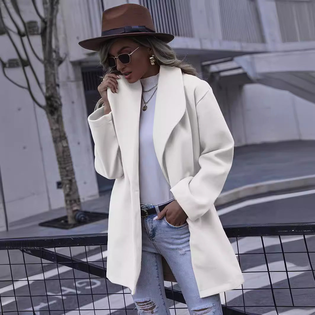 Damen Elegante Oversized Jacke Drune