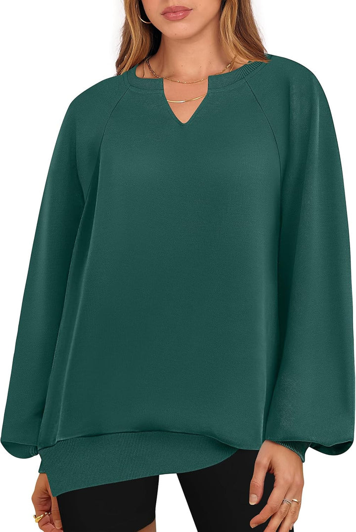 Damen lässiger Pullover mit modernem Kragen Drune