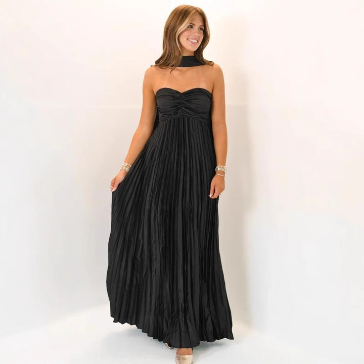 Damen elegante Maxi-Röcke mit Faltenwurf Drune