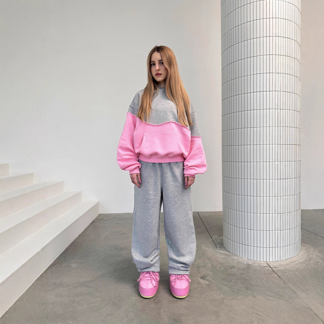 Damen sportliches Sweatshirt- und Hose-Set Drune