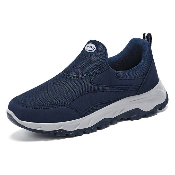 Damen nan sportlicher Slip-On Trekking-Sneaker mit atmungsaktivem Textiloberteil, elastischem Einstieg und profiliertem Outdoor-Laufsohle Drune