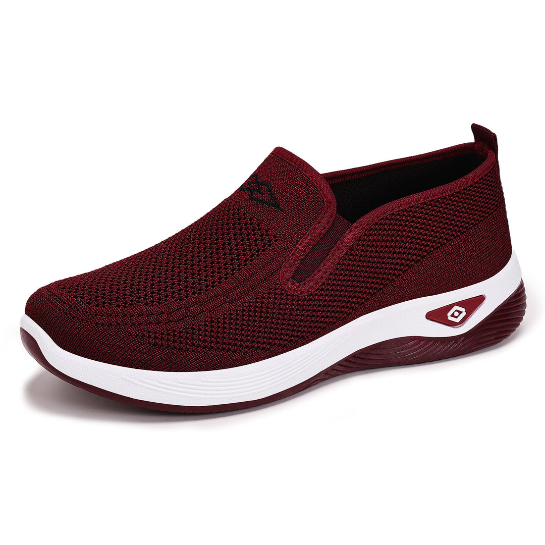 Damen nan atmungsaktiver gestrickter Slip-On Freizeitschuh mit dämpfender EVA-Sohle Drune