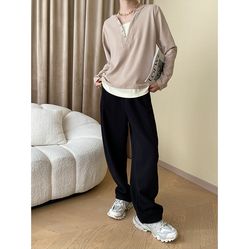 Damen Urbaner Pullover mit Knopfdetails Drune