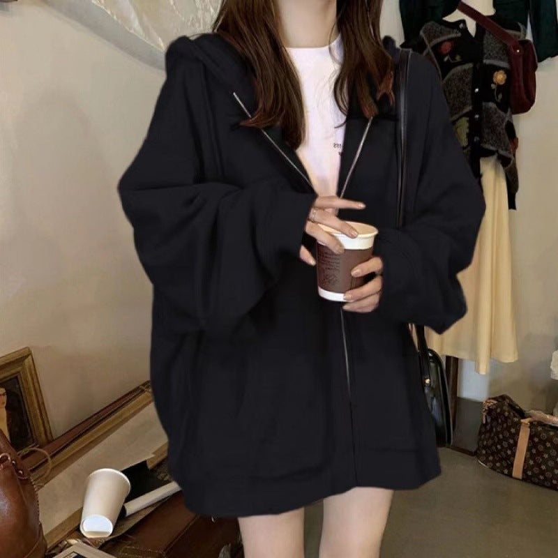 Damen Oversized Zip-Hoodie mit lässigem Schnitt Drune