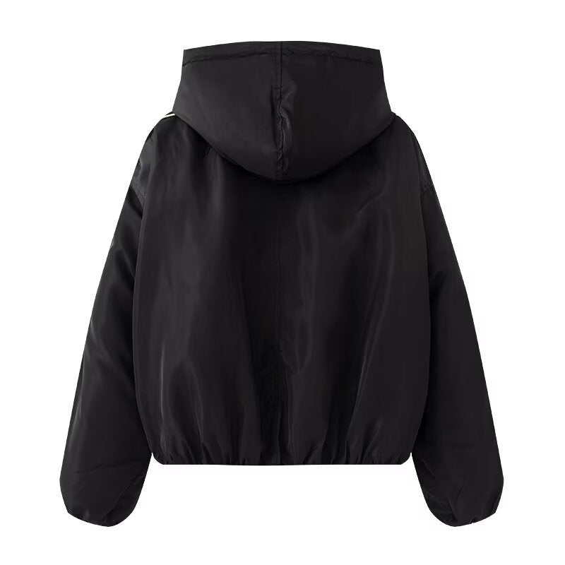 Damen sportliche Übergangsjacke mit hohem Kragen und praktischen Taschen Drune
