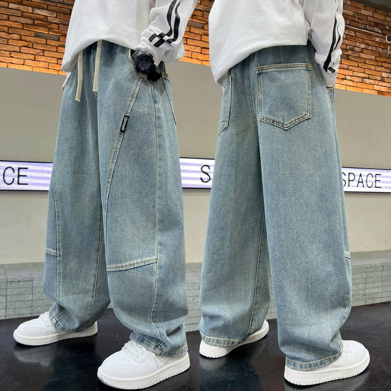 Damen oversized Jeans mit einzigartigem Schnitt und tiefen Taschen Drune