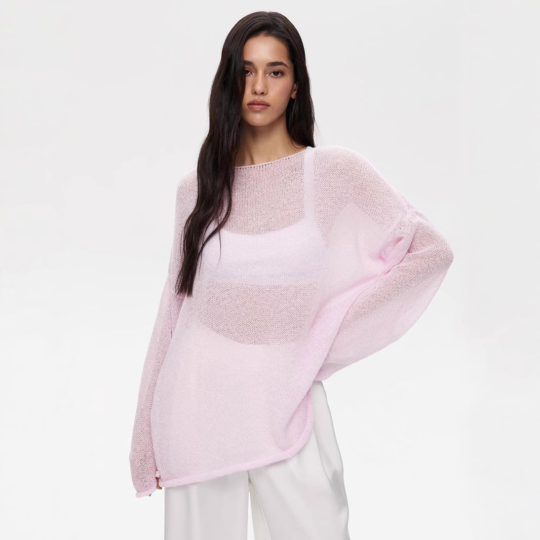 Damen lässiger Strickpullover Drune