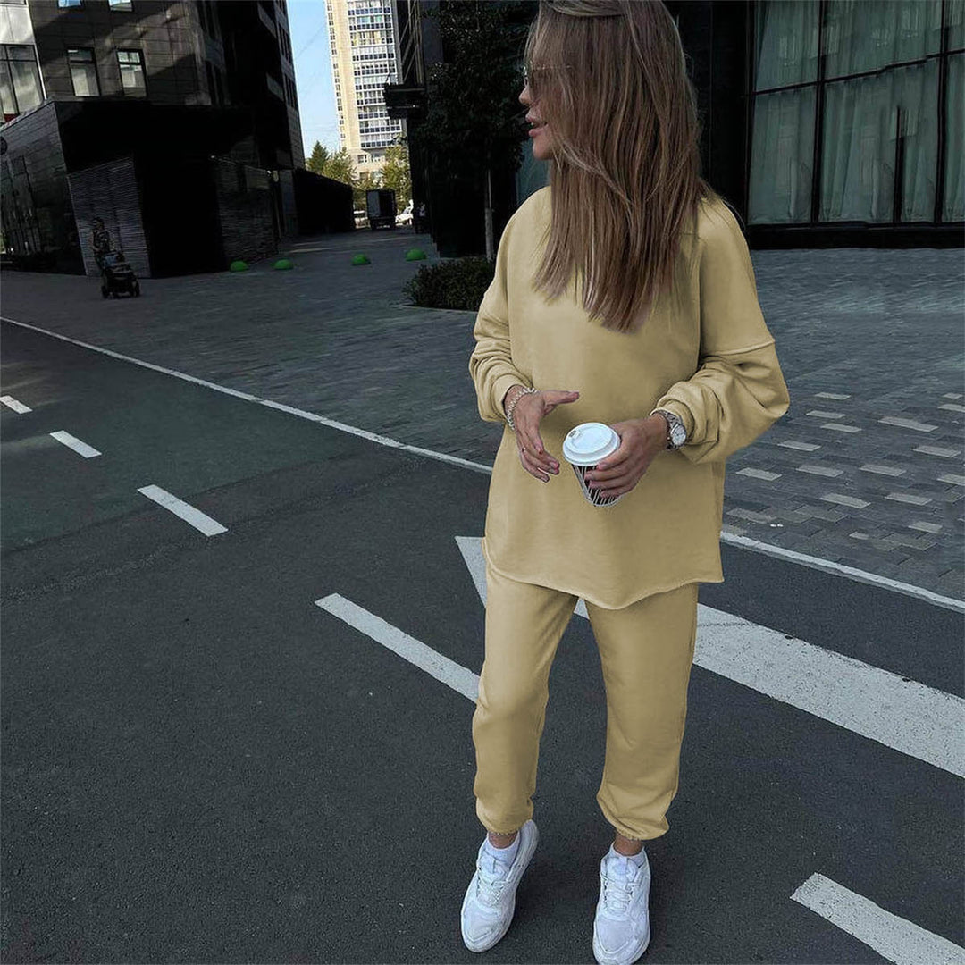 Damen luxuriöses und bequemes Freizeit-Loungewear-Set Drune