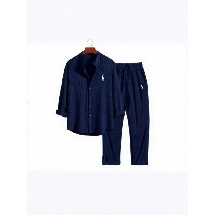 Damen Schlafanzugset mit elegantem Hemd und bequemen Hosen Drune