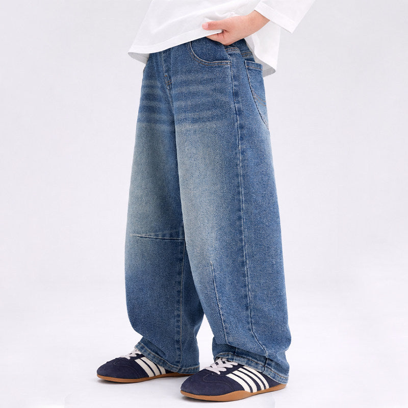 Unisex Overcut Jeans im modischen Baggy-Stil Drune