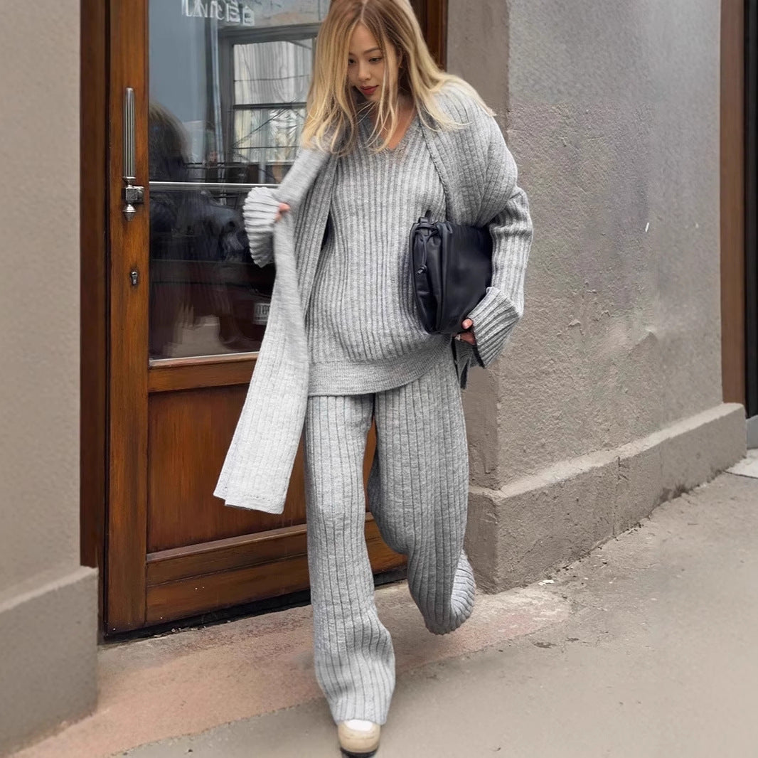 Damen Strickanstoß Set Drune