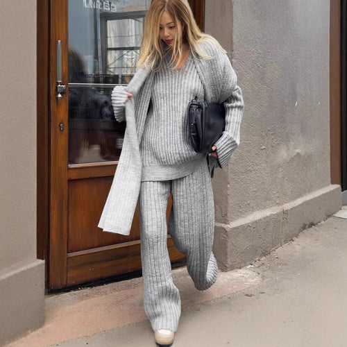 Damen Strickanstoß Set Drune