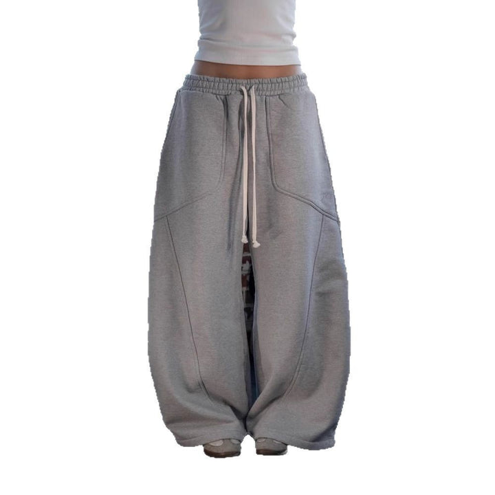 Herren Hohe Taille Entspannte Passform Jogginghose Drune