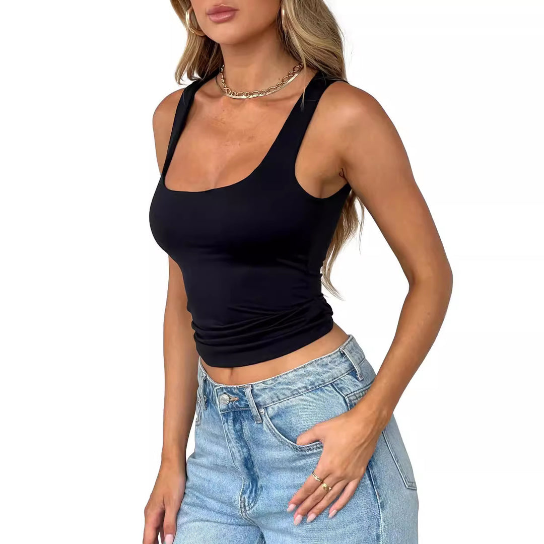 Damen Tanktop mit anpassbarem Schnitt und breiten Trägern Drune