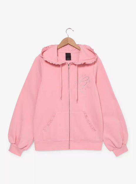 Damen Kapuzenjacke mit Rüschendetails Drune