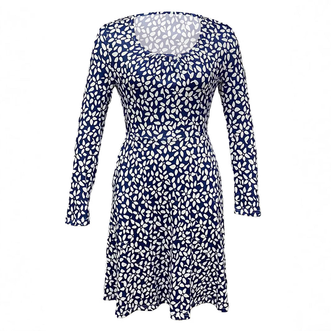 Damen Blusenkleid mit floralem Design und praktischen Taschen Drune