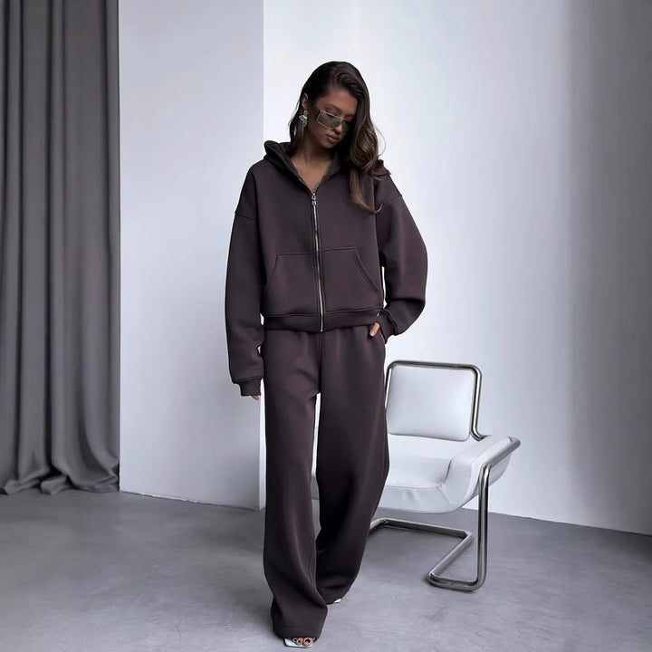 Damen lässige und elegante Kapuzenjacke Drune