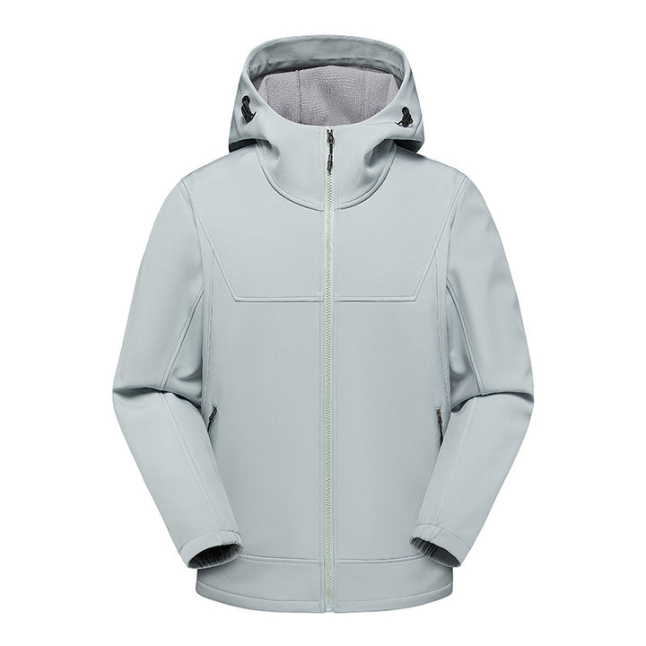 Herren technische Multifunktionsjacke mit verstellbarem Kapuzenkragen und wasserabweisendem Material Drune