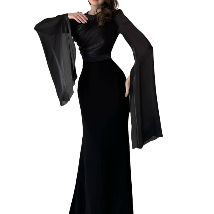 Damen Abendkleid mit eleganter Drapierung Drune
