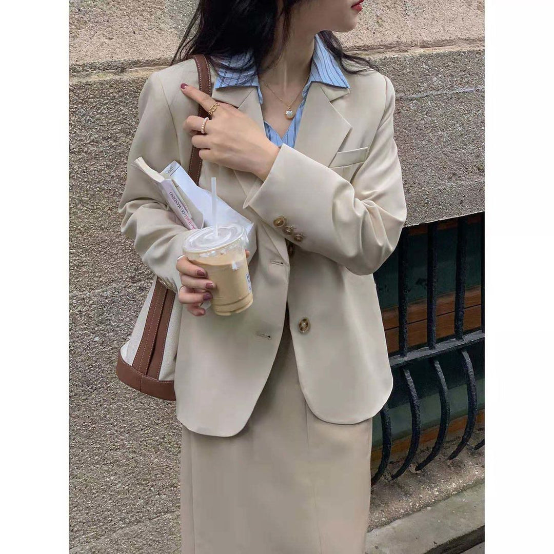 Damen Modischer Blazer mit elegantem Schnitt Drune