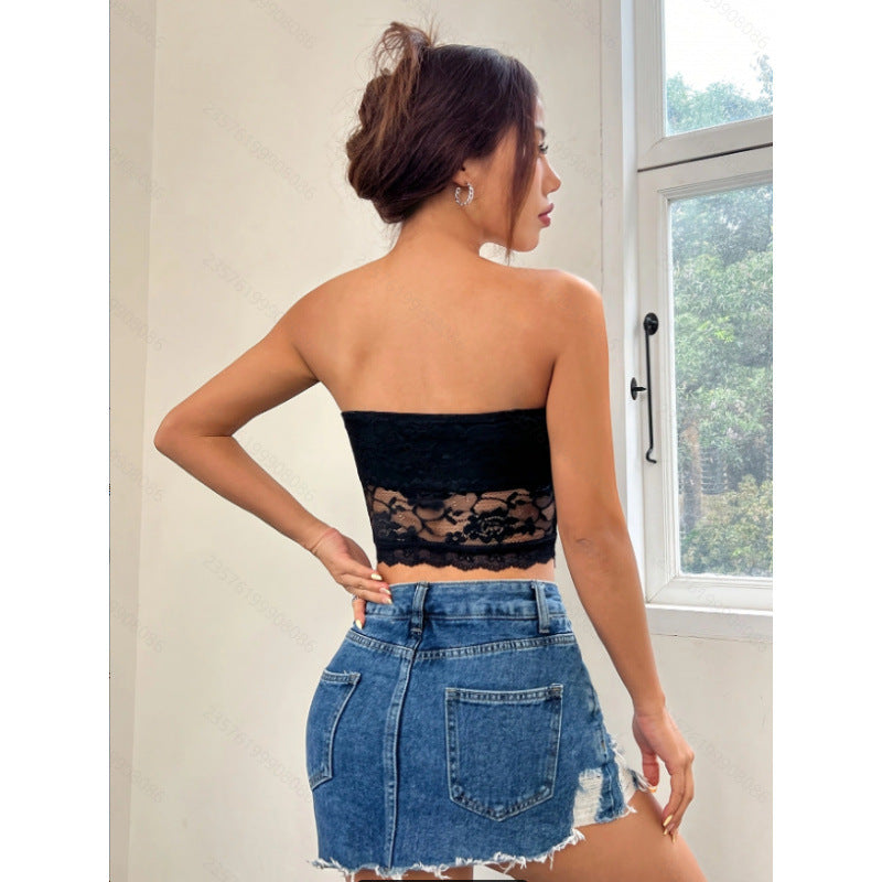Damen Spitzenbustier mit elegantem Design und femininen Details Drune