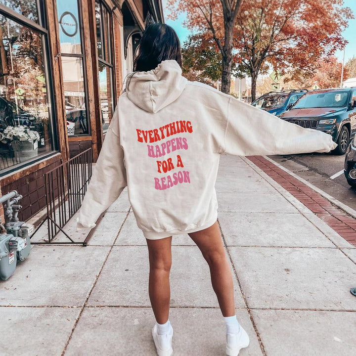 Damen Kapuzenpullover mit einzigartigem motivierendem Schriftzug und komfortablem Schnitt Drune
