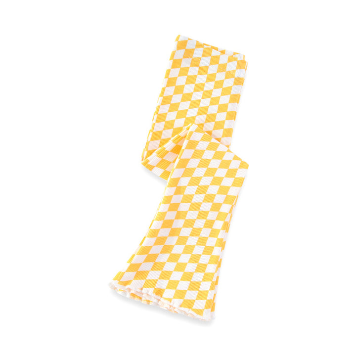 Mädchen Schlagleggings mit kariertem Design Drune