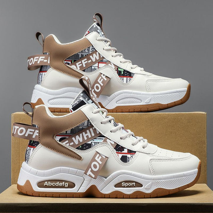 Damen Sportliche High-Top Sneakers mit modischem Detail Drune