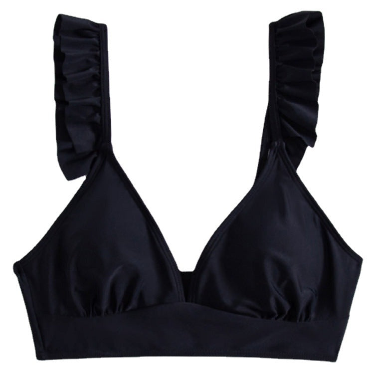 Damen Triangel-Bikinioberteil mit voluminösen Rüschendetails Drune