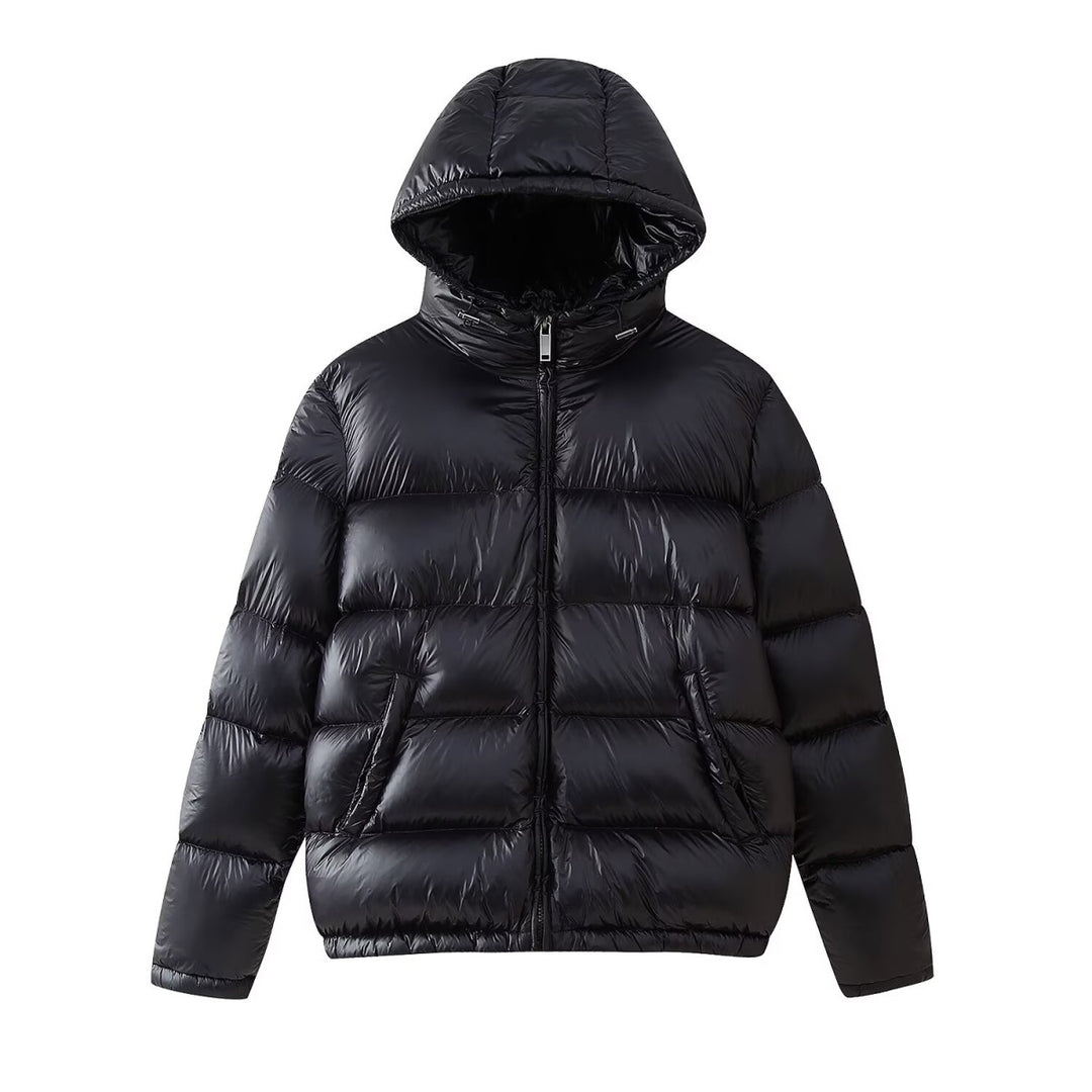 Damen gefütterte Kapuzenjacke mit eleganter Steppung Drune