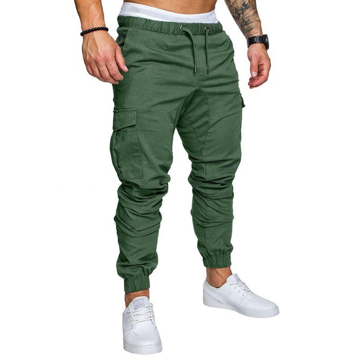 Herren nan Slim-Fit Cargo-Joggerhose mit elastischem Tunnelzug, verstärkten Nähten und Mehrfachtaschen Drune
