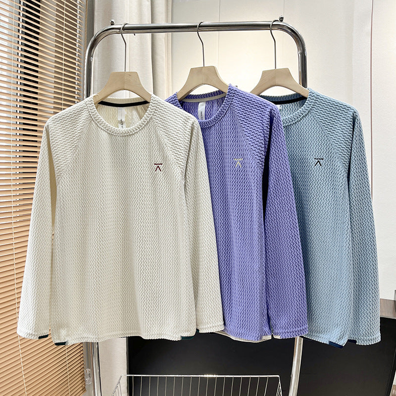 Damen stilvolles Langarmshirt mit strukturiertem Design Drune