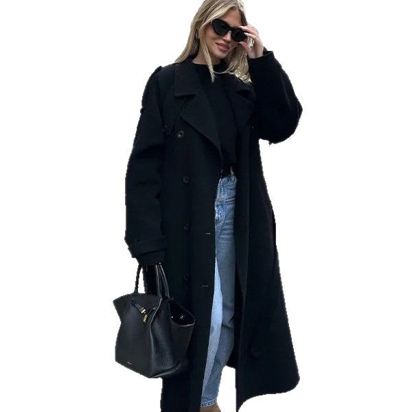 Damen eleganter und warmer Trenchcoat Drune