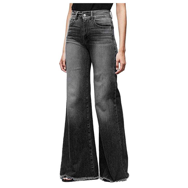 Damen Hoch geschnittene Schlagjeans im Vintage-Look Drune