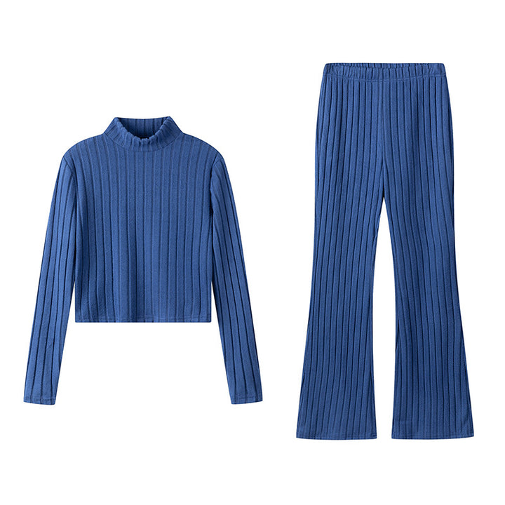 Damen Stricksatz mit hochgeschlossenem Design und lässigem Schnitt Drune