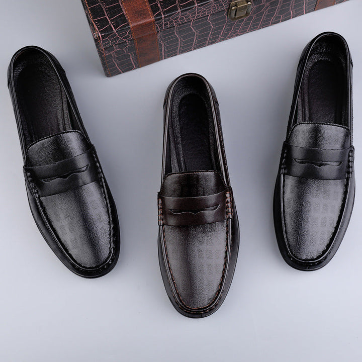 Herren Elegante Mokassins aus hochwertigem Leder mit rutschfester Sohle Drune