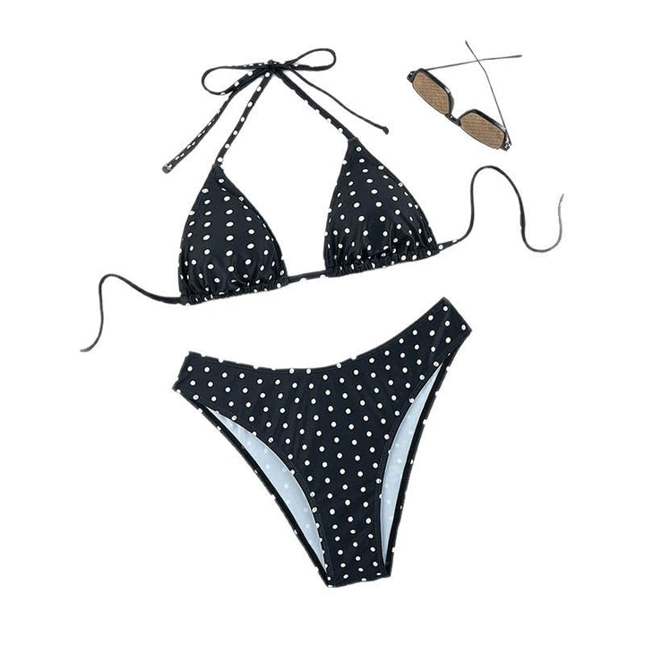 Damen Triangel-Bikini mit schickem Leo-Muster Drune