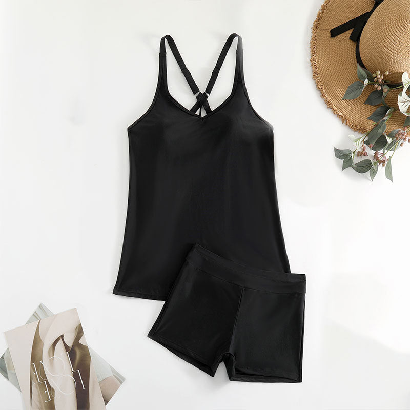 Damen Sportliches Badeoutfit mit elegantem Racerback Drune