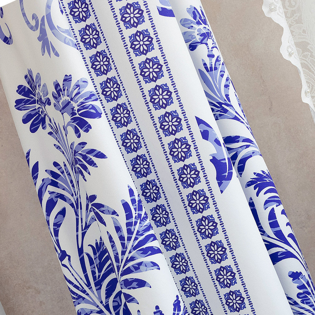 Damen Sommerkleid mit floralen Mustern und leichter luftiger Passform Drune