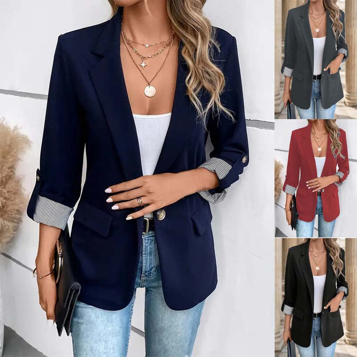 Damen Blazer mit Streifenmuster Drune