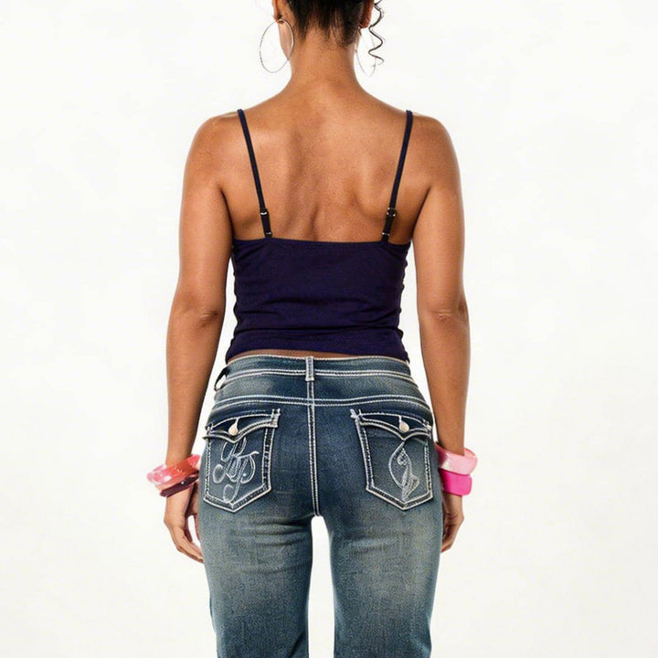 Damen Trägertop mit feiner Spitze Drune
