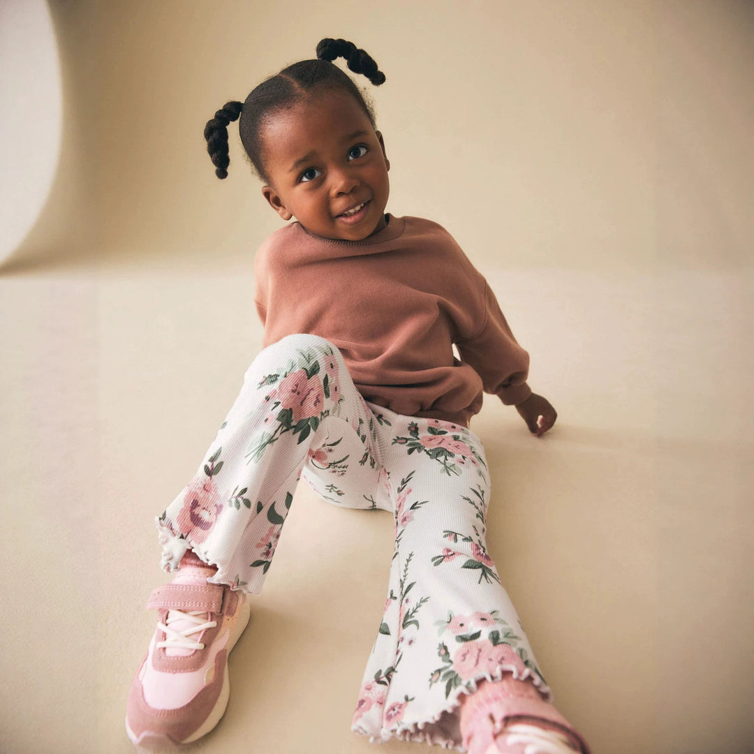 Mädchen Flared Leggings mit floralen Mustern Drune