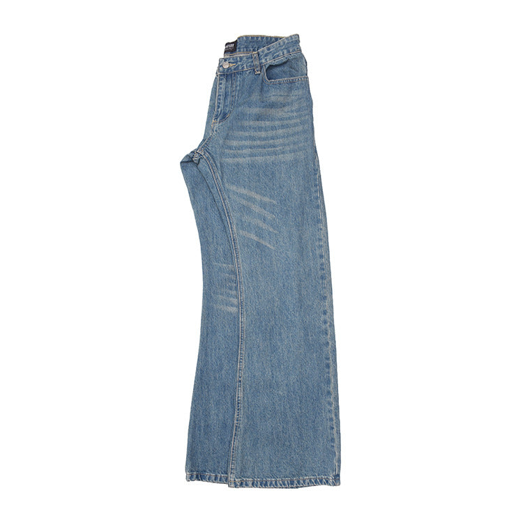 Damen weit geschnittene Jeans mit ausgefallenem Design Drune