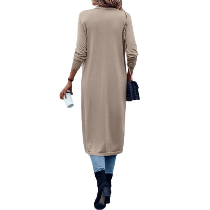 Damen Strickmantel mit offenem Design und eleganter Schnittführung Drune