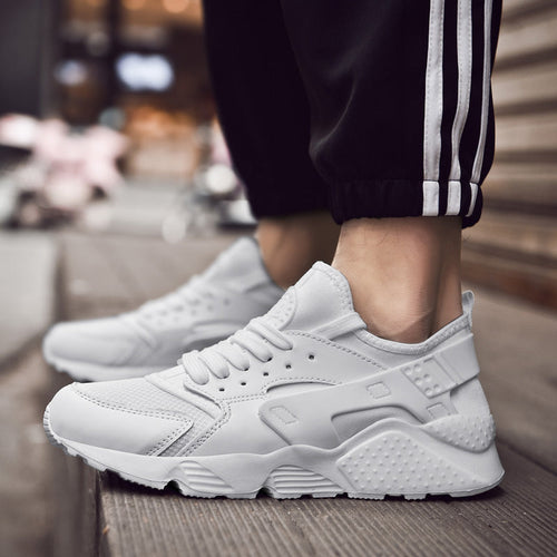 Damen sportliche Sneaker mit atmungsaktiver Oberflächenstruktur und rutschfester Sohle Drune