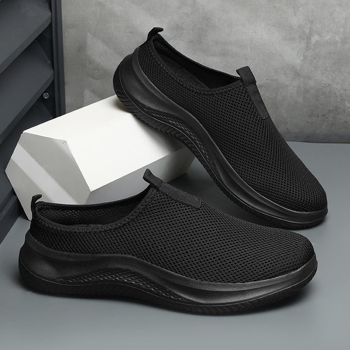 Unisex nan leichter Netzgewebe-Schlupf-Sneaker mit atmungsaktivem Obermaterial, dämpfender EVA-Zwischensohle und rutschfester Profilsohle Drune