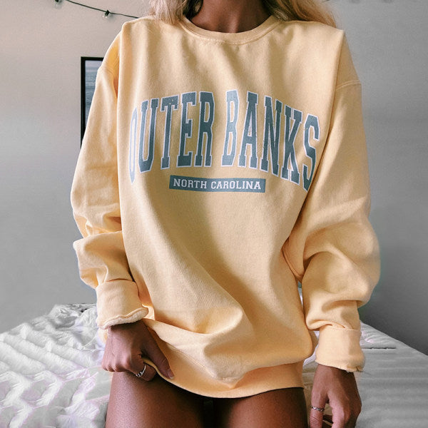 Damen Sweatshirt mit lässigem Logo-Design Drune