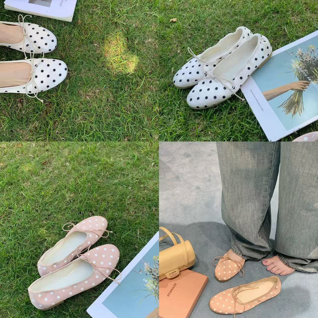 Damen Ballerinas mit femininem Schleifenakzent und weicher Innensohle Drune