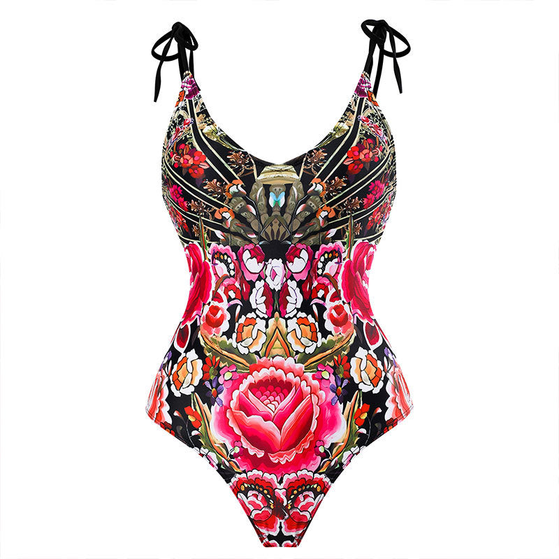 Damen Maxi-Rock mit elegantem Wickeldesign und floralem Muster Drune